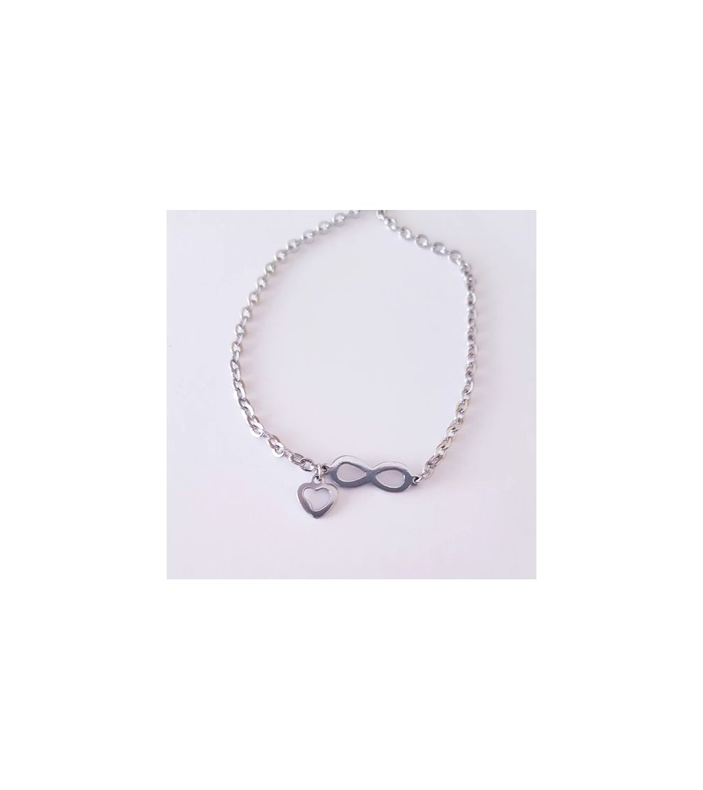 Pulsera infinito en acero | Tienda Online de bisutería creativa